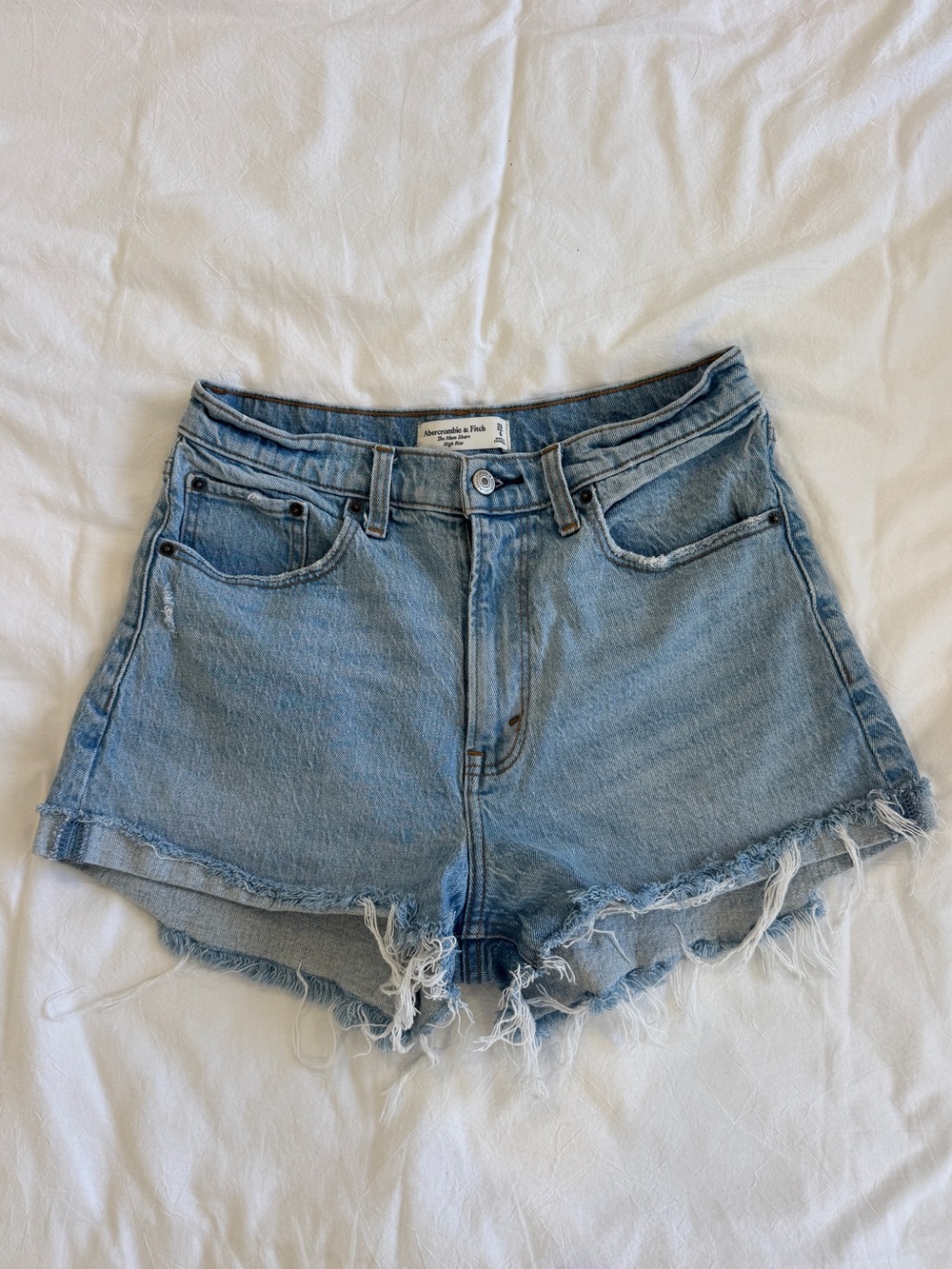Abercrombie Curve Love High Rise Mom Shorts Size 28